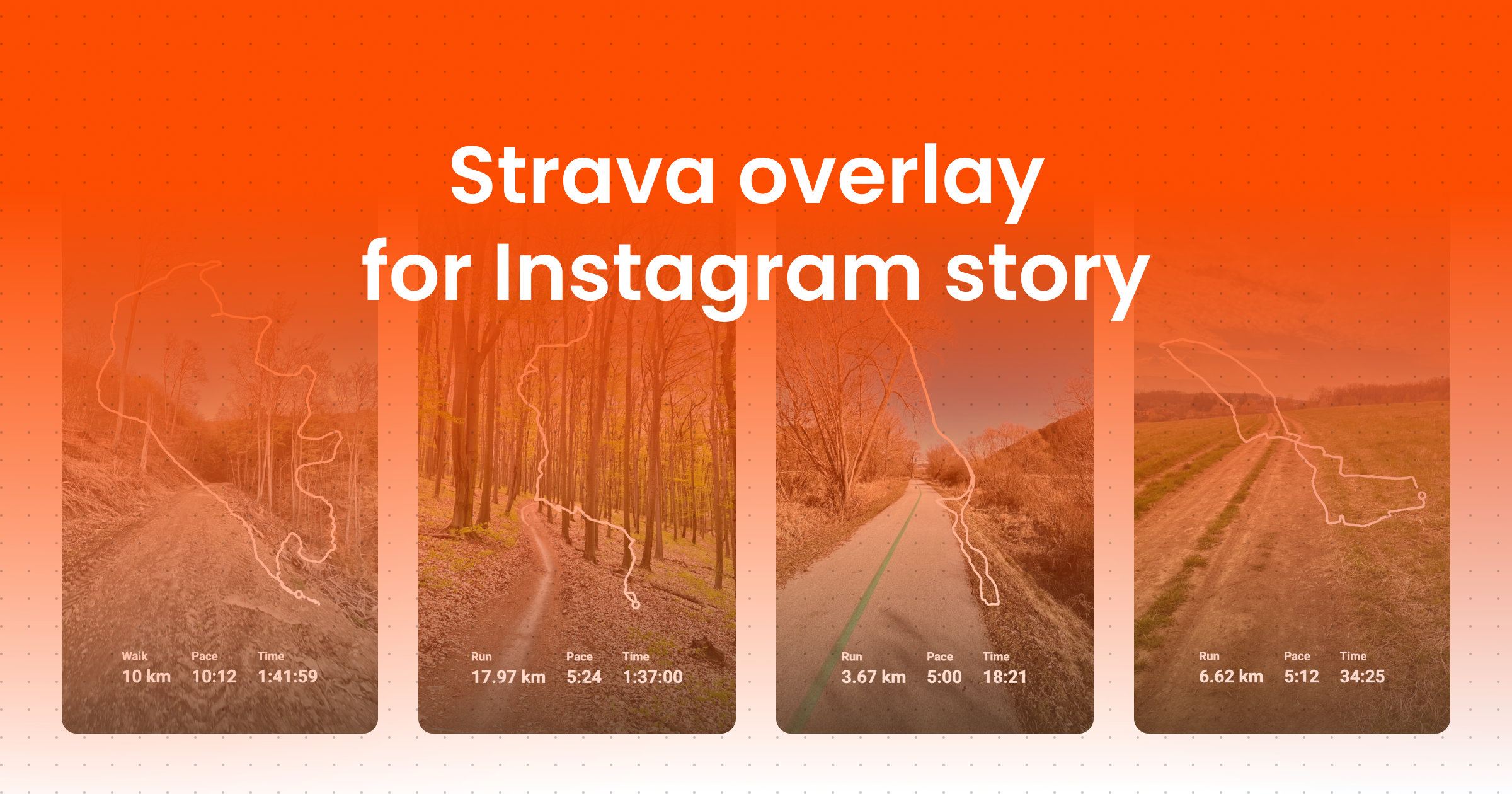 How to add Strava overlay to Instagram story